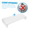 HOMSFOU Multi-function Desktop Monitor Stand Ergonomic Screen Riser for Laptop Space-saving Design Finish Sturdy Thicken Board for Home Office Use view 4
