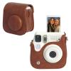 CAIYOULE Camera Case for Fujifilm Instax Mini SE/7+/7s/7c Instant Film Camera Protective Bag with Adjustable Shoulder StrapsNo CameraBrown view 1