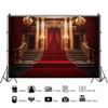OFILA Red Carpet Backdrop 12x8ft Fabric Vintage Stage Backdrop Theater Play Backdrop Black Tie Events Backdrop School Events Backdrop view 2