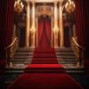 OFILA Red Carpet Backdrop 12x8ft Fabric Vintage Stage Backdrop Theater Play Backdrop Black Tie Events Backdrop School Events Backdrop view 4