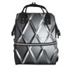 Dwrepo Silver Geometric Figure Print Laptop Backpack 15.7 Inch Waterproof Work Bag Casual Daypack for Women Men view 1