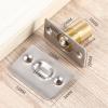 CLCulture 2PCs Furniture Door Latch Spring Invisible Wooden Cabinet Door Beads Lock Closet Ball Catch Latch Adjustable Door Top Bead (Color : Silver) view 4
