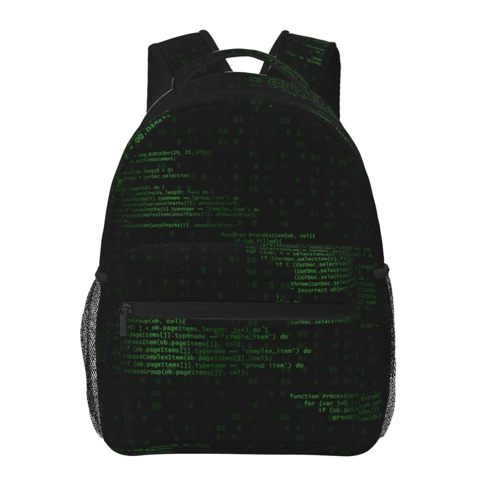 ASYG Funny Backpack Programmer Laptop Backpack Funny Tablet Travel Picnic Travel Bag Code Laptop Bag Funny Bag