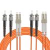 Eardion 3Meters LC to ST Fiber Patch Cable, 3M (9.84ft) Multimode Duplex 50/125um OM2 Fiber Jumper- LC/UPC-ST/UPC Patch Cords Orange-3M (2Pack) view 1