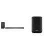 Denon DHT-S517 Sound Bar for TV with Wireless Subwoofer (2022 Model) & Home 150 Wireless Speaker (2020 Model), HEOS Built-in, Alexa Built-in, AirPlay 2, and Bluetooth, Compact Design, Black view 1