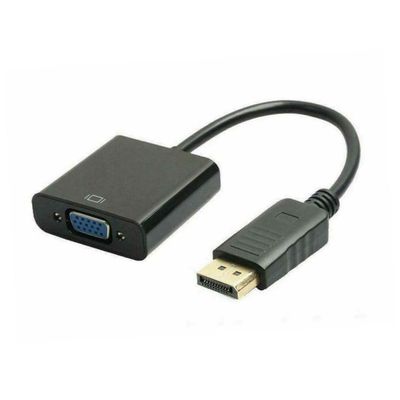 Gadpiparty Displayport to Adapter High-Performance Video Converter for Dual Monitor Setup Connection Supports Resolution Black