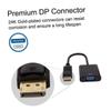 Gadpiparty Displayport to Adapter High-Performance Video Converter for Dual Monitor Setup Connection Supports Resolution Black view 2