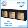 12" Triple Sealed Shallow/Slim L7T Crew Cab 1999-2007 250 Sub Box Subwoofer Enclosure Speaker Box Ground Shaker Stereo Subwoofer Box Speaker Enclosure Car Audio Home Audio Ground-Shaker view 2