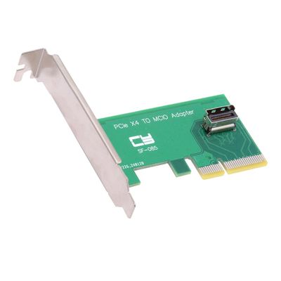 xiwai MCIO Mini Cool Edge IO Female to PCI-Express 5.0 4.0 4X Host Adapter for M.2 NVME to U.2 SSD with Low Profile Bracket
