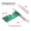 xiwai MCIO Mini Cool Edge IO Female to PCI-Express 5.0 4.0 4X Host Adapter for M.2 NVME to U.2 SSD with Low Profile Bracket view 3