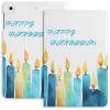 Happy Hanukkah Watercolor Case for iPad iPad Mini 5/4/3/2/1(7.9- Inch) iPad Mini 6 (8.3-inch, 2021) with Pencil Holder, Protective Case with Soft TPU Back, Auto Sleep/Wake Cover view 1