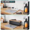 Bivvclaz Large Cable Management Box, Wooden Cord Organizer Box for Desk, Floor, Office to Hide Extension Cords Power Stripes Surge Protectors Chargers Wires, Black view 4