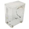 BTSEURY Mini ITX Case,Clear Acrylic ITX Computer Case 360 Degree Cooling Cushioning Foot Pads Mini PC Case for Flex 1U Power 2.5in SSD 4.3L (Transparent) view 3