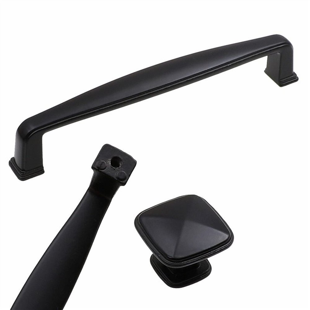 NOORSE Black Furniture Handles Cabinet Knobs and Handle Kitchen Door Knobs Dresser Cupboard Wardrobe Pull Handle 1Pcs