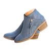 HINDOLA Ankle Boots for Women Casual Slip On Low Heel Chunky Stacked Heel Side Zipper Western Booties Dress Short Boots Shoes view 1