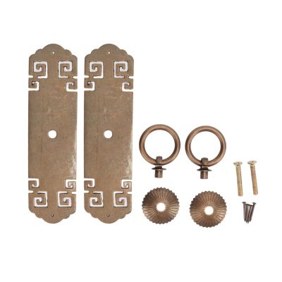 Kuuleyn Chinese Brass Cabinet Handles Vintage Antique Brass Bail Pull Kitchen Furniture Wardrobe Wooden Boxes Cabinet Door Drawer Cabinet Handle