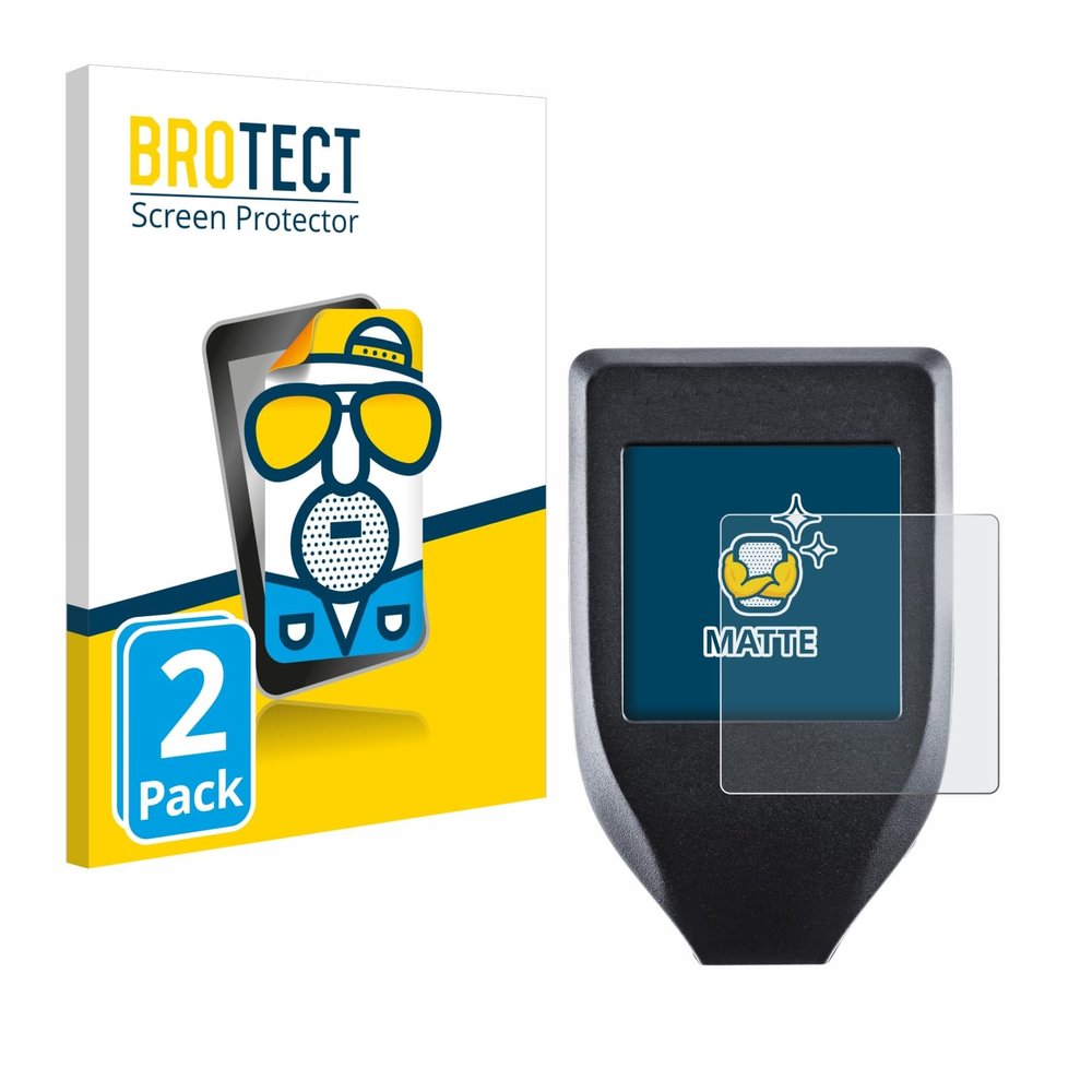 brotect 2-Pack Screen Protector Anti-Glare for Trezor Model T Screen Protector Matte, Anti-Fingerprint Protection Film