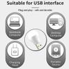 ALIVIM 8Pcs LED USB Plug Lamp Computer Mobile Power Charging Small Book Lamp Eye Protection Reading Light Round Light Night Light,Warm White view 3