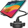 GDZN Cup Holder Car Tablet Holder, 10.2" Gooseneck Flexible Long Arm Tablet Mount for Truck SUV Pickup, 360 Adjustable Cupholder for iPad Pro 12.9 11 Air Mini, Galaxy Tab, iPhone 17, 4-13" Devices view 1