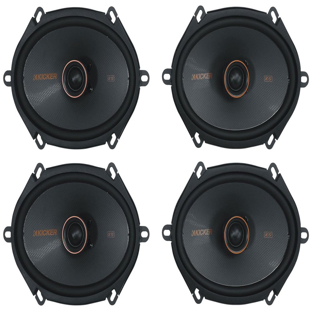 Audiosavings Bundle: (2) Pair Kicker 51KSC6804 6x8 75 Watt RMS Car Audio Speakers KSC6804 KSC680 (Items 4)