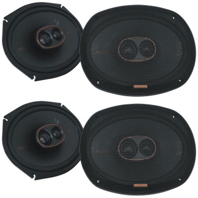 Audiosavings Bundle: (4) Kicker 51KSC69304 6x9 150 Watt RMS 3-Way Car Audio Speakers KSC69304 KSC6930 (Items 4)