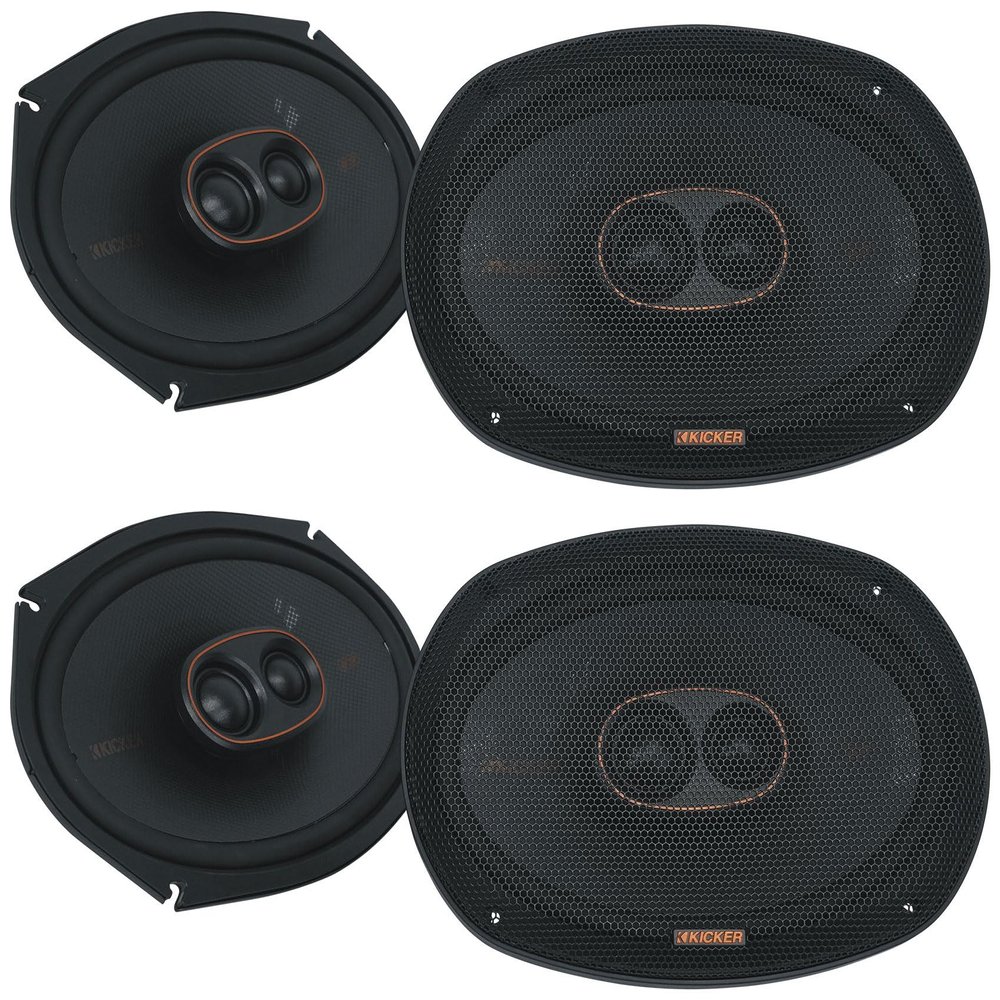 Audiosavings Bundle: (4) Kicker 51KSC69304 6x9 150 Watt RMS 3-Way Car Audio Speakers KSC69304 KSC6930 (Items 4)