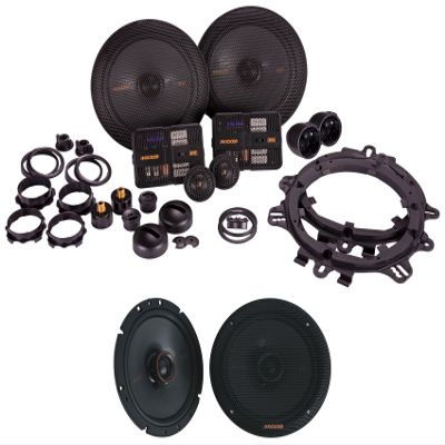Audiosavings Bundle: (1) Pair Kicker 51KSS6704 6.75" Car Audio Component Speakers Bundle with (1) Pair Kicker 51KSC6704 6.75" 100 Watt RMS Car Audio Speakers KSC6704 KSC670 (Items 4)