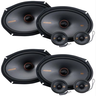 Audiosavings Bundle: (2) Pair Kicker 51KSS269 6x9 + 2.75" 100 Watt RMS Car Stereo Component Speakers (Items 4)