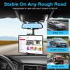 GDZN Car Rearview Mirror Tablet Holder, 360Rotatable Tablet Mount for Car Rear View Mirror, Universal Rear View Mirror Phone Holder for 4.7-13 iPad Pro/Air/Mini, Galaxy Z, iphone17 view 4