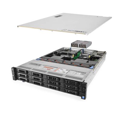 TechMikeNY Server 12-Bay LFF 2.30Ghz 20-Core 96GB RAM 14x Caddies NAS PowerEdge R730xd (Renewed)