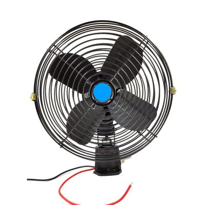 GYLSLW Car Clip Fan, 8 Inch clip-on Cigarette Lighter Fan, All Metal Golf Cart Fan, car seat fan, car cooling fan with Clip Cigarette Lighter Plug, Full Metal Fan (24V)