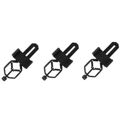 OSALADI 3pcs Phone Telescope Clamp for Photography Holder for Monocular and Microscope Portable Cell Phone Mount for Outdoor Activities