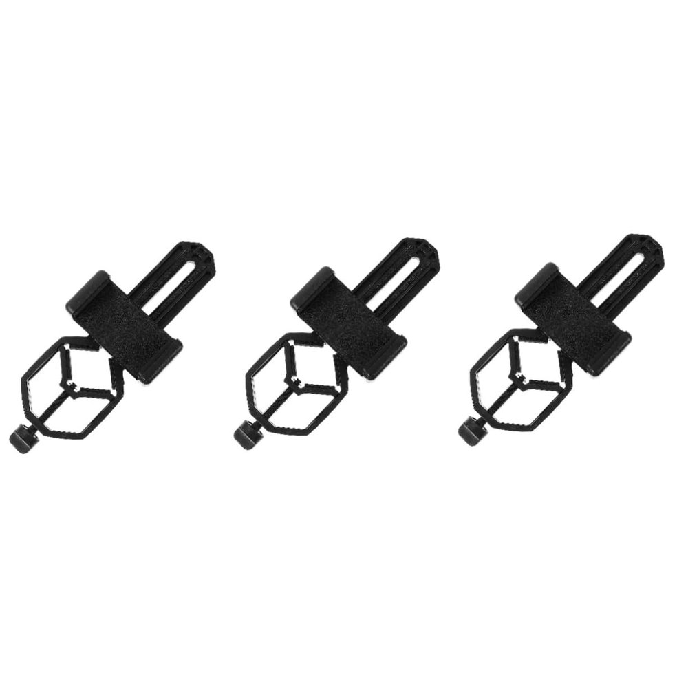 OSALADI 3pcs Phone Telescope Clamp for Photography Holder for Monocular and Microscope Portable Cell Phone Mount for Outdoor Activities