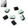 OSALADI 200Pcs Cable Clips Black Adhesive Wire Holder for Neat Cable Management Wire Clamp for Home Office and Car Easy to Use and Install view 1