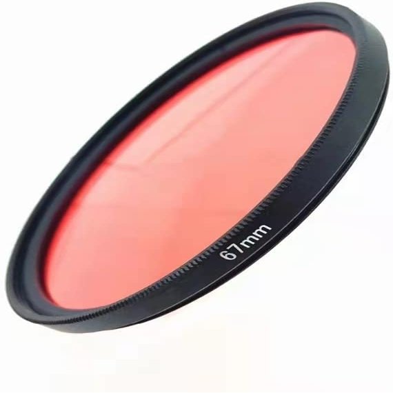 ZGYDNM 67 58 52 mm Waterproof Red Filter Optical (Size : 52mm)