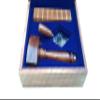 AYAANS Wooden Masonic Plumb Square And Rule Wooden Masonic Working Tools set with Golden Color Plated trowel Fully Classic Blue Theme by AYAANS (Blue Theme) view 4