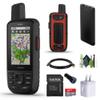 Garmin GPSMAP 67i Rugged Hiking GPS Premium Handheld inReach Satellite Technology, Two-Way Messaging, Interactive SOS, Mapping Bundle with Accessories view 1
