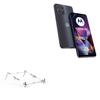 BoxWave Stand and Mount Compatible with Motorola Moto G54 (Power Edition) - Pocket Aluminum Stand 3-in-1, Portable Multi Angle Viewing Riser - Metallic Silver view 1