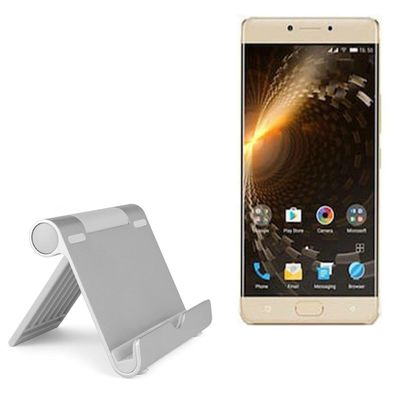 BoxWave Stand and Mount Compatible with QMobile M6 Lite - VersaView Aluminum Stand, Portable, Multi Angle Viewing Sturdy