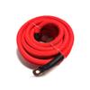 225FWY 4 Gauge Custom Color + Length Snakeskin Braided Sleeving OFC Wire Strands Copper Marine Cable AWG (Red, 25 FT) view 1