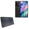 BoxWave Keyboard Compatible with Xiaomi Redmi Note 13 5G - SlimKeys Bluetooth Keyboard, Portable Thin with Chiclet-Style Keys - Jet Black view 1