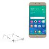 BoxWave Stand and Mount Compatible with QMobile Noir Z14 - Pocket Aluminum Stand 3-in-1, Portable Multi Angle Viewing Riser - Metallic Silver view 1