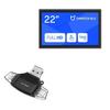 BoxWave Smart Gadget Compatible with Beetronics 22HB9M - AllReader SD Card Reader, microSD Card Reader SD Compact USB - Jet Black view 1