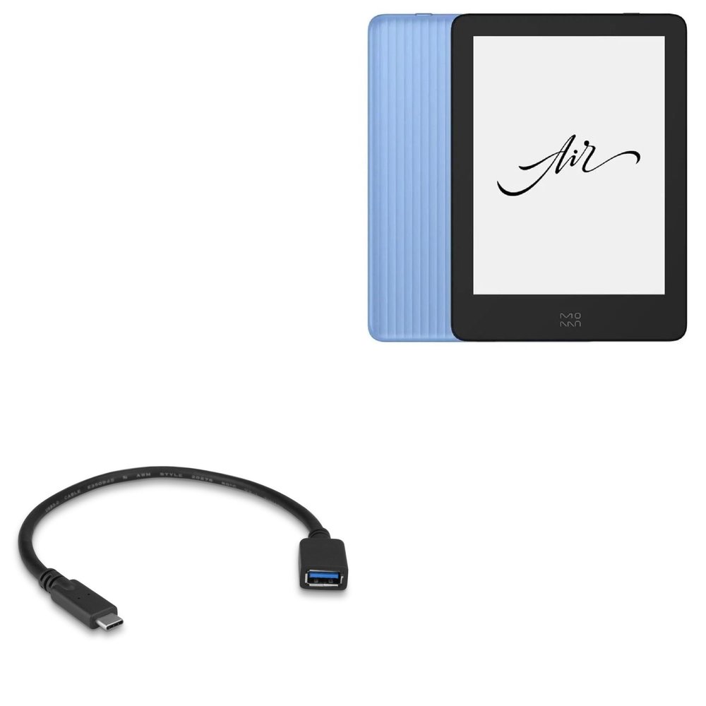 BoxWave Cable Compatible with Xiaomi Moaan Air - USB Expansion Adapter, Add USB Connected Hardware to Your Phone
