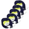 5-Pack Compatible Label Replacement for Dymo Letratag Plastic White Tape 91201 S0721610, for Dymo Letratag LT-100H LT-100T LT-110T QX50 XR XM 200B 2000 Plus, Black on White, 12mm x 4m view 1