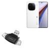BoxWave Smart Gadget Compatible with vivo iQOO 12 - AllReader SD Card Reader, microSD Card Reader SD Compact USB - Jet Black view 1