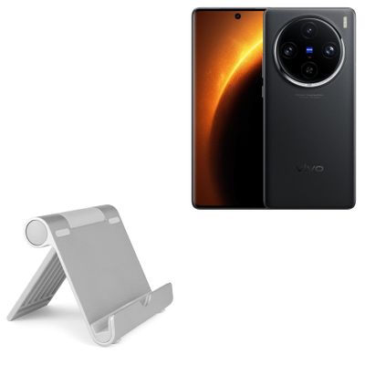 BoxWave Stand and Mount Compatible with vivo X100 Pro - VersaView Aluminum Stand, Portable, Multi Angle Viewing Sturdy