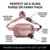 Save The Girls Cell Phone Sling - Women's Crossbody Handbag - Fanny Pack (Travelers Treasure) - Phone Case & Sling Purse (Pink) view 3