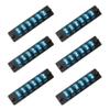 SpeedyFiberTX 6-Pack 12-Port LGX Compatible Fiber Patch Panel with Numbered Ports + Preloaded Blue LC Duplex Adapters view 1