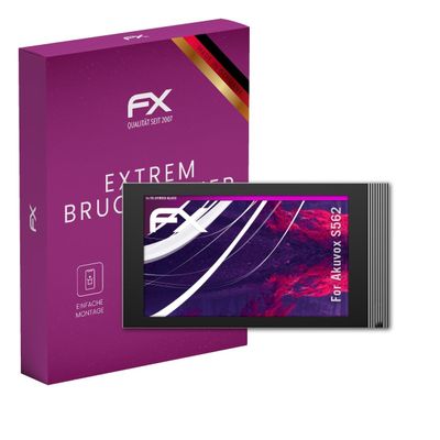 atFoliX Plastic Glass Protective Film compatible with Akuvox S562, 9H Hybrid-Glass FX Screen Protector